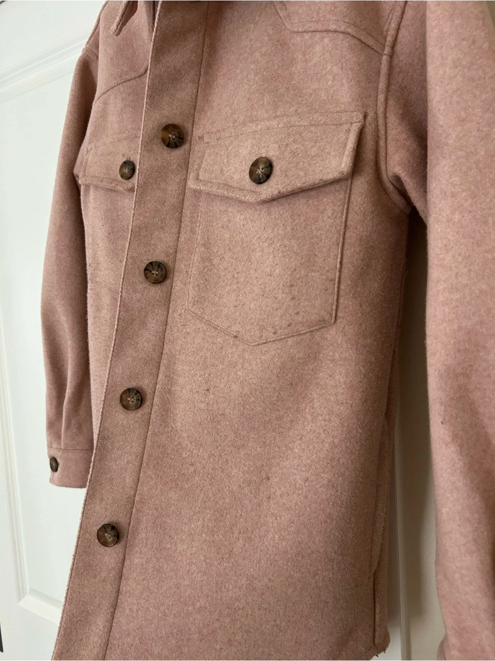 LOVE TREE Women’s Light Pink Shacket